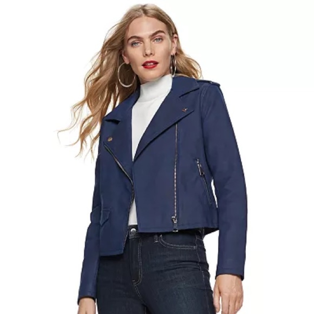 Nine West faux leather jacket NWOT